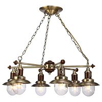 подвесная люстра arte lamp sailor a4524lm-6ab в Якутске