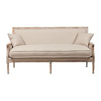 диван auguste salon bench with burlap прямой бежевый в Якутске