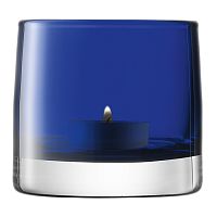 подсвечник стеклянный синий для чайной свечи light colour, 8,5 см в Якутске