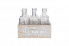набор стеклянных бутылок flowers в Якутске
