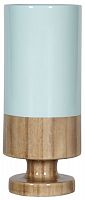 ваза настольная rustic chic tube blue wood в Якутске