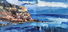 картина маслом утес у моря в Якутске