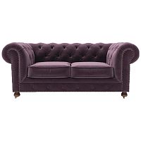 диван chesterfield lux двухместный прямой фиолетовый в Якутске