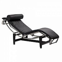 шезлонг chaise longue lc4 черный в Якутске
