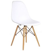 стул деревянный pc-015 белый (eames style) в Якутске