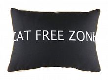 подушка с надписью cat free zone в Якутске