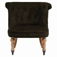 кресло amelie french country chair серо-коричневое в Якутске