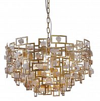 подвесная люстра crystal lux diego sp9 d600 gold в Якутске