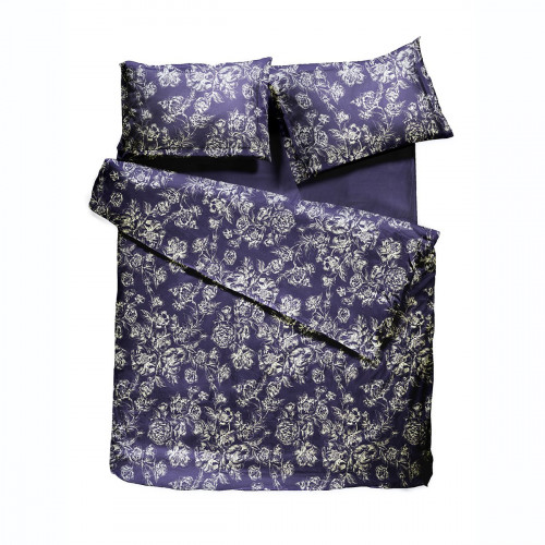 комплект постельного белья decoflux сатин евро peony indigo в Якутске
