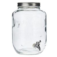 банка glass с крышкой и краном прозрачная в Якутске