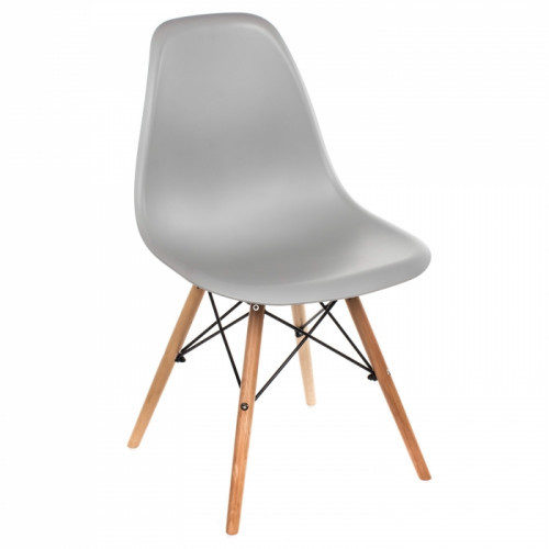 стул деревянный eames pc-015 grey в Якутске