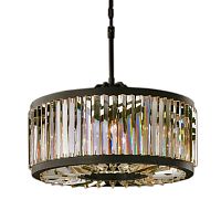 люстра welles round d50 черная, прозрачное стеко в Якутске