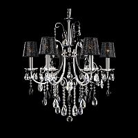 люстра md92721-6a от illuminati прозрачная/черная/ хром в Якутске