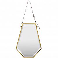 зеркало на ремне золотое шестиугольное 50х67 см в Якутске