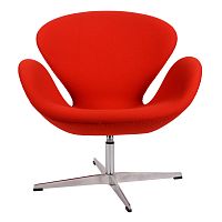 кресло arne jacobsen красное в Якутске