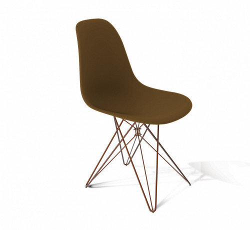 стул dsr коричневый s50 (eames style) в Якутске