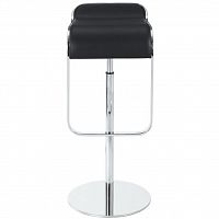 барный стул lem style piston stool черная кожа в Якутске