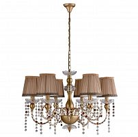 подвесная люстра crystal lux alegria sp6 gold-brown в Якутске