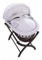 колыбель-переноска premium moses basket темная, белое белье в Якутске