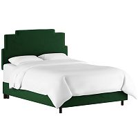 кровать двуспальная 180х200 зеленая paxton emerald velvet в Якутске