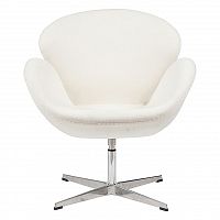 кресло swan chair белое в Якутске