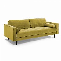 диван bogart sofa 3 трехместный темно-желтый от la forma (ex julia grup) в Якутске