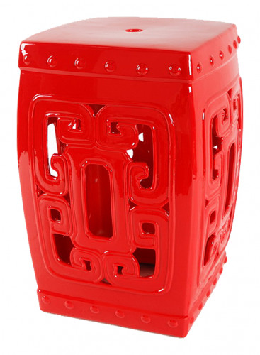 керамический столик-табурет oriental stool red в Якутске