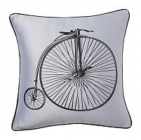 подушка с ретро-велосипедом retro bicycle grey в Якутске