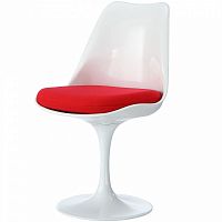 стул eero saarinen style tulip chair красная подушка в Якутске