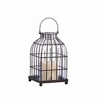 подсвечник-фонарь металлический клетка bird in cage ii, 22 см в Якутске