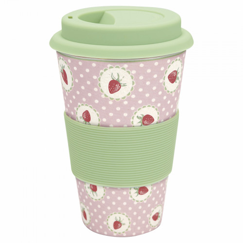 кружка на вынос strawberry pale pink в Якутске