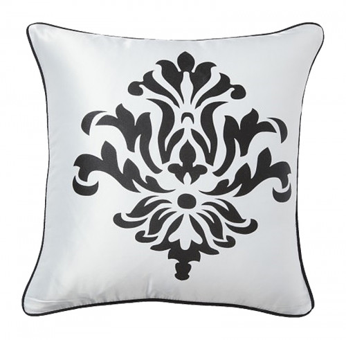 подушка с геральдическими лилиями fleur de lys ii white в Якутске