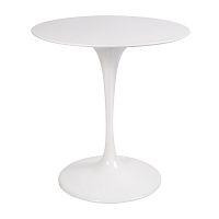 стол eero saarinen style tulip table top mdf d70 глянцевый белый в Якутске