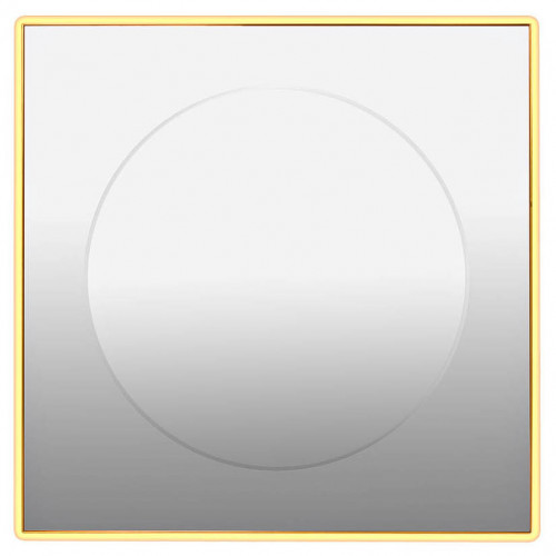 зеркало золотое квадратное 80х80 см с центральной круглой вставкой в Якутске