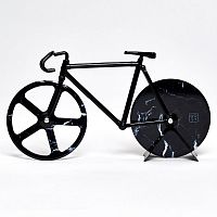 нож для пиццы из нержавеющей стали the fixie, черный мрамор в Якутске
