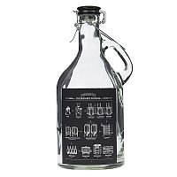 бутылка glass с крышкой чёрного цвета в Якутске