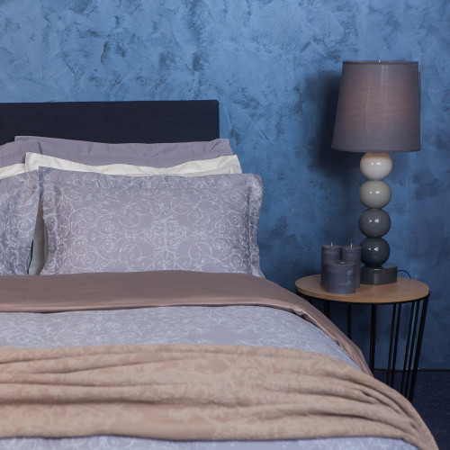 комплект постельного белья decoflux сатин семейный versaille grey в Якутске