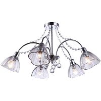 потолочная люстра arte lamp silenzio a9559pl-5cc хром в Якутске