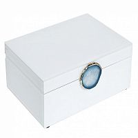 шкатулка для украшений белая 28x10x20 см в Якутске