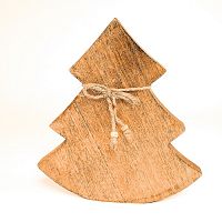 украшение новогоднее ель деревянная wooden tree, 23х23х2,5 см в Якутске