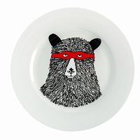 большая тарелка мишка в маске в Якутске