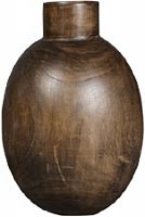 ваза деревянная объемная с широким горлышком 42 см kongo в Якутске