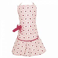 детский фартук w/bow strawberry pale pink в Якутске