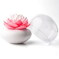 контейнер для хранения ватных палочек lotus белый-розовый в Якутске