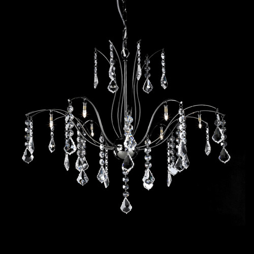 люстра md61005-8a от illuminati прозрачная/ хром в Якутске