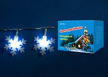 светодиодная гирлянда «снежинки-2» 700см (07935) uniel uld-s0700-050/dta white ip20 snowflakes-2 в Якутске