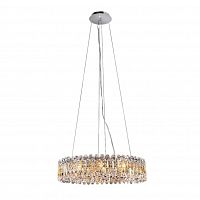 подвесная люстра crystal lux lirica sp10 d610 chrome в Якутске