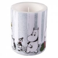 свеча большая moomin зимнее путешествие, 8 см в Якутске