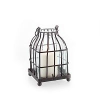 подсвечник-фонарь металлический со стеклом bird in cage i, 15 см в Якутске