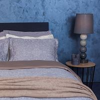 комплект постельного белья decoflux сатин 1.5 спальный versaille grey в Якутске